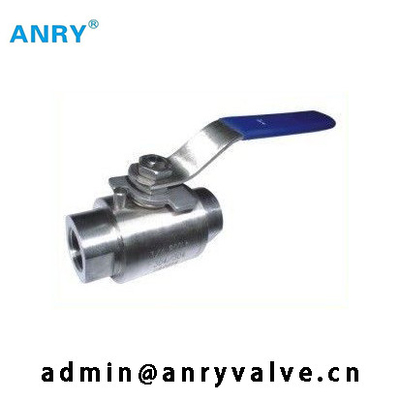2 partes NPT fêmea BSP rosquearam A105 a válvula de bola da bola PTFE Seat do corpo CF8M